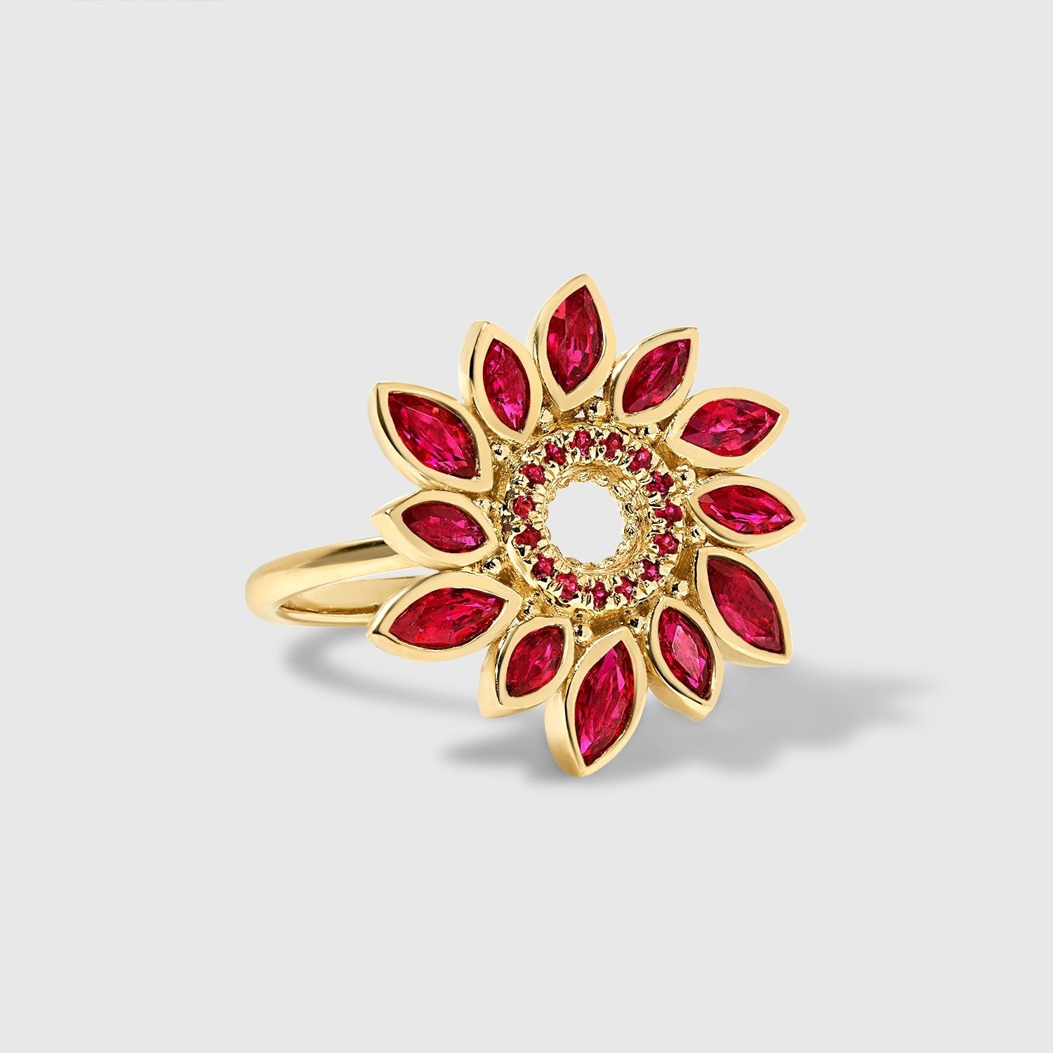 Alicia - Ruby Flower Ring – La Fleur Rouge Collection of Rubies & Solid Gold-Aurora Laffite Jewelry