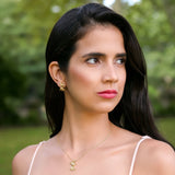 Golden Hummingbird Pendant & Necklace in Solid Gold – The “Humming Beauty” Set - Aurora Laffite Jewelry