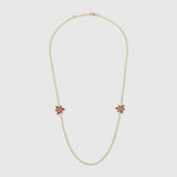 Maria - Ruby Flower Necklace – La Fleur Rouge Collection of Rubies & Solid Gold - Aurora Laffite Jewelry