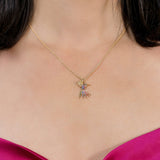 Rainbow Hummingbird Pendant & Necklace in Solid Gold – The “Humming Beauty” Set - Aurora Laffite Jewelry