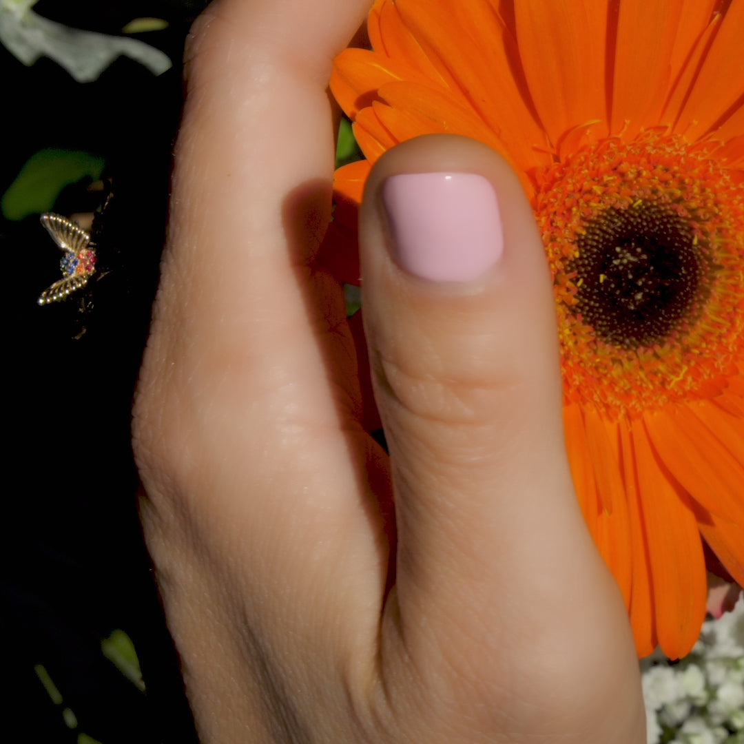 Rainbow Hummingbird Ring in Multicolored Sapphires, Rubies and SolidGold-The Humming Beauty Set by  Aurora Laffite Jewelry